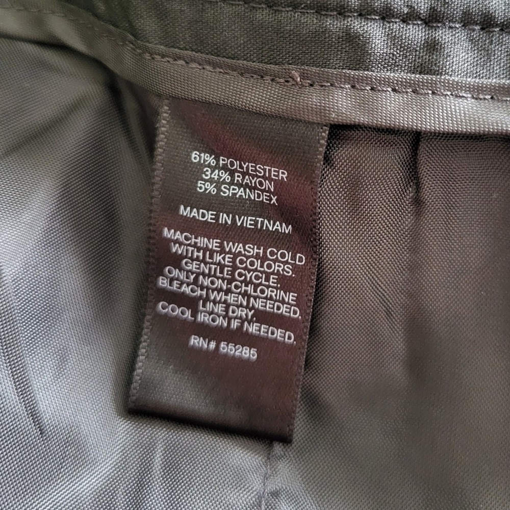 Express Columnist Ankle Pants Womens 4R Gray Mid Rise Fitted Dress Trousers New - Picture 11 of 11